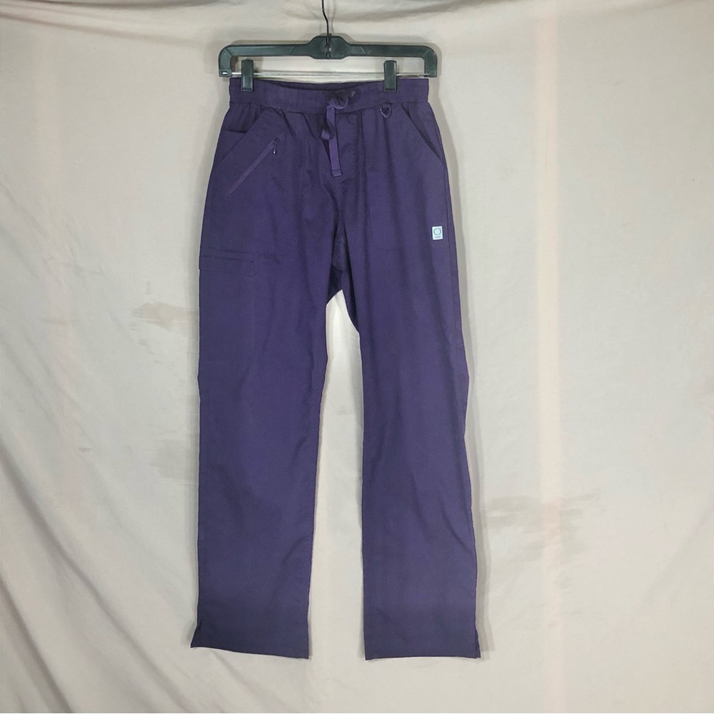 Purple Drawstring Scrubs Pants Size XS